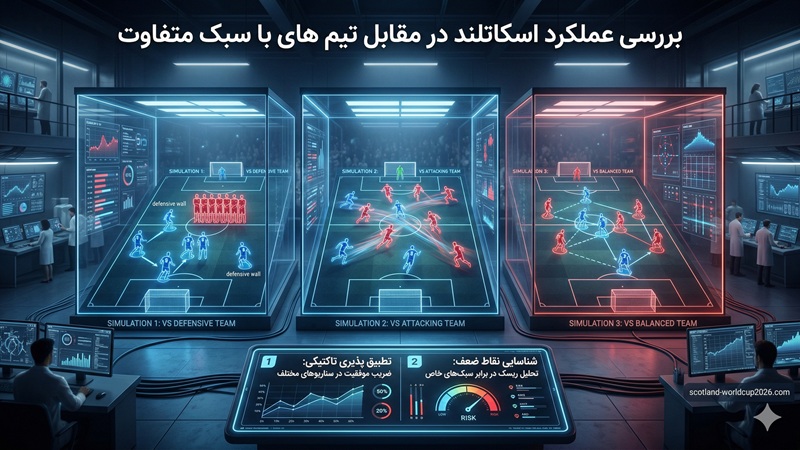 بررسی عملکرد اسکاتلند در مقابل تیم های با سبک متفاوت